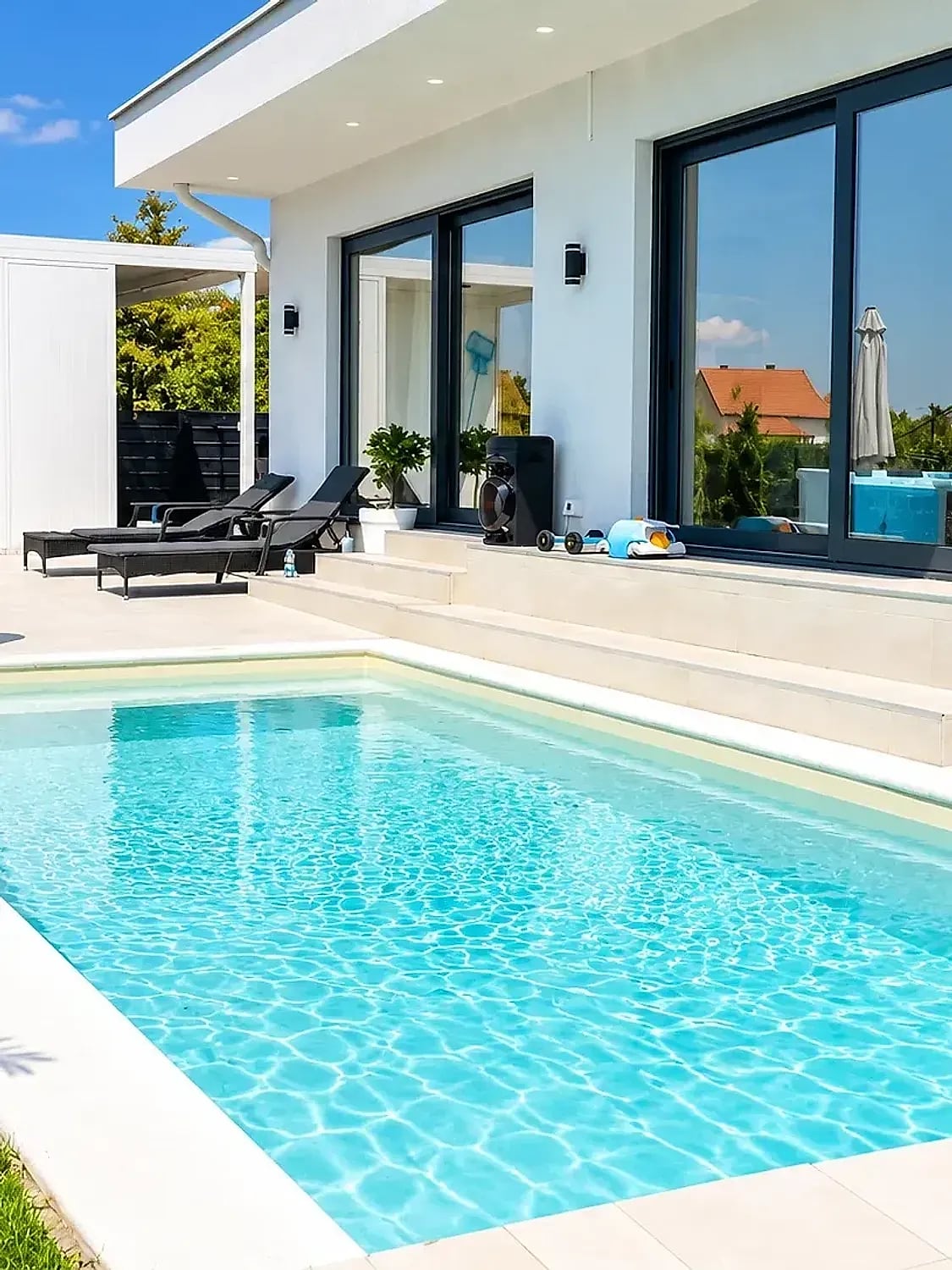 Vikendica Bali Dream sa privatnim bazenom, jacuzzijem i ležaljkama na sunčanoj terasi